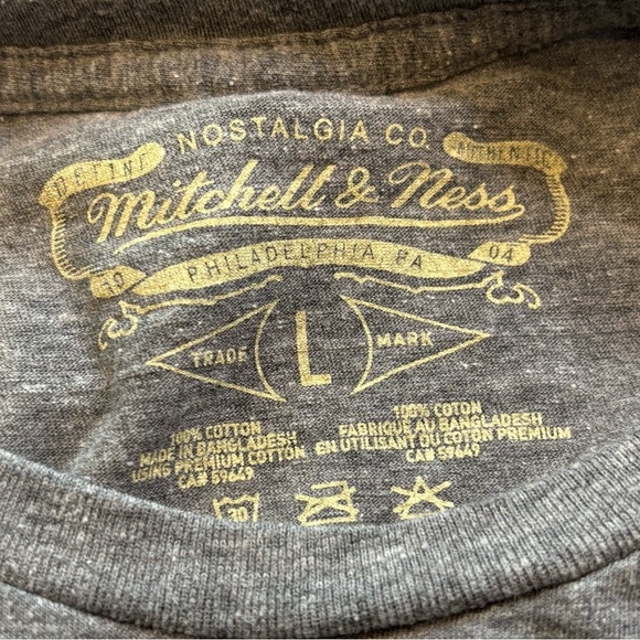 Mitchell & Ness 1993 World Series Blue Jays Champions Tee Gray Unisex L Vintage - Picture 6 of 6